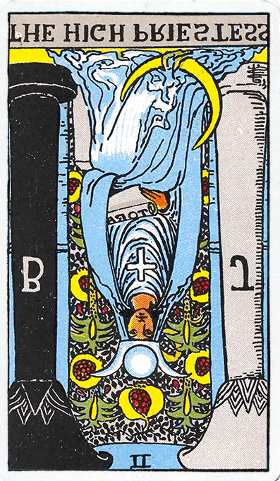 女教皇 / The High Priestess逆位置